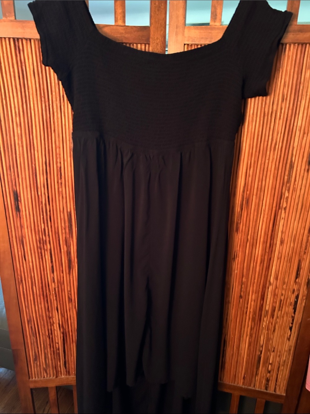 torrid Black Mini Challis Cold Shoulder Dress